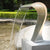 Cobra Cascade Waterfall Spillway 304 Stainless Steel Fountain, Outdoor Spray Water Curtain for Pond, SPA, Garden Decor(Brushed Finishing)