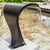 Cobra Cascade Waterfall Spillway 304 Stainless Steel Fountain, Outdoor Spray Water Curtain for Pond, SPA, Garden Decor(Black)