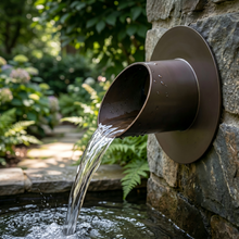 PONDO 316 Stainless Steel Fountain Splash Guard Ring – Outdoor Water Feature Splash Reduction Ring for Ponds & Garden Fountains
