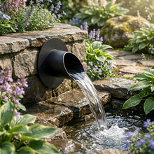 PONDO 316 Stainless Steel Fountain Splash Guard Ring – Outdoor Water Feature Splash Reduction Ring for Ponds & Garden Fountains
