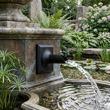 Round Water Fountain Spout & Spillway Scupper