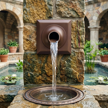 Round Water Fountain Spout & Spillway Scupper
