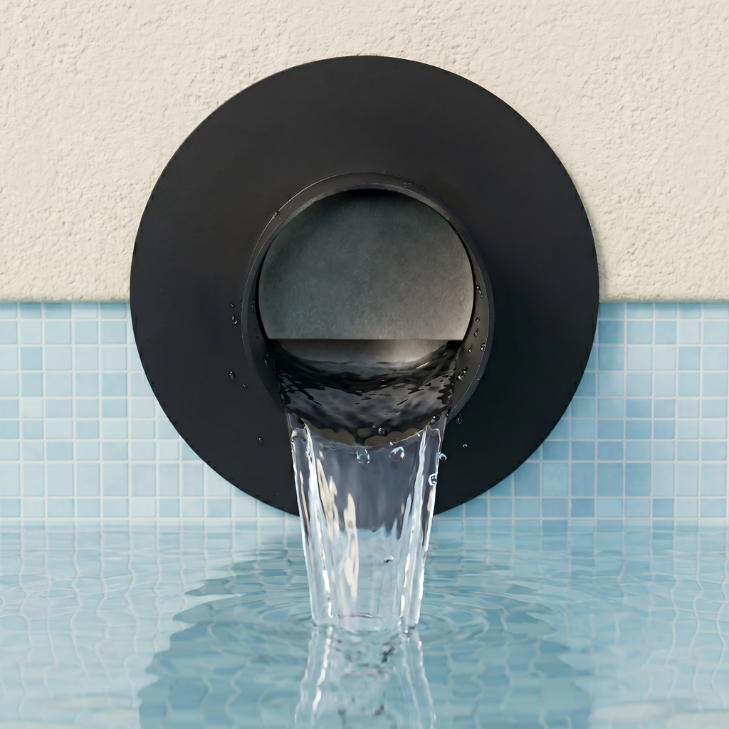 PONDO 316 Stainless Steel Fountain Splash Guard Ring – Outdoor Water Feature Splash Reduction Ring for Ponds & Garden Fountains