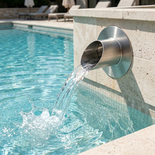 PONDO 316 Stainless Steel Fountain Splash Guard Ring – Outdoor Water Feature Splash Reduction Ring for Ponds & Garden Fountains