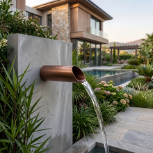 Stainless Steel Waterfall Spout, 12" Long Spillway Scupper