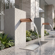 Stainless Steel Waterfall Spout, 12" Long Spillway Scupper