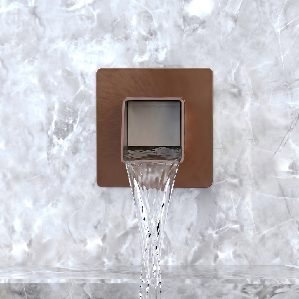 2 Inch 316 Stainless Steel Square Water Fountain Spout