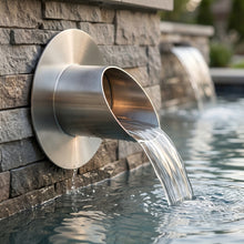 PONDO 316 Stainless Steel Fountain Splash Guard Ring – Outdoor Water Feature Splash Reduction Ring for Ponds & Garden Fountains