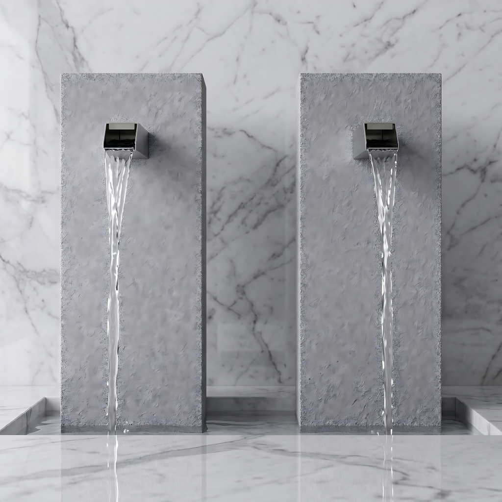 Square Stainless Steel Waterfall Spout & Spillway Scupper