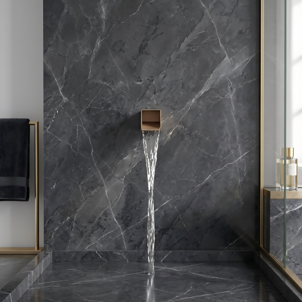 Square Stainless Steel Waterfall Spout & Spillway Scupper