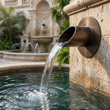 PONDO 316 Stainless Steel Fountain Splash Guard Ring – Outdoor Water Feature Splash Reduction Ring for Ponds & Garden Fountains