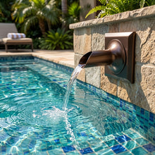 Round Water Fountain Spout & Spillway Scupper